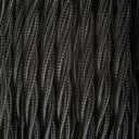 ElekTek Twisted Braided Fabric Lighting Cable Flex for Pendant or Table Lamp Per Linear Metre Colours
