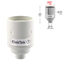 ElekTek ES Edison Screw E27 Lamp Holder Plain Skirt 10mm or Half Inch Entry Ideal for Vintage Filament Bulbs Brass - Buy It Better