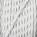ElekTek Twisted Braided Fabric Lighting Cable Flex for Pendant or Table Lamp Per Linear Metre Colours