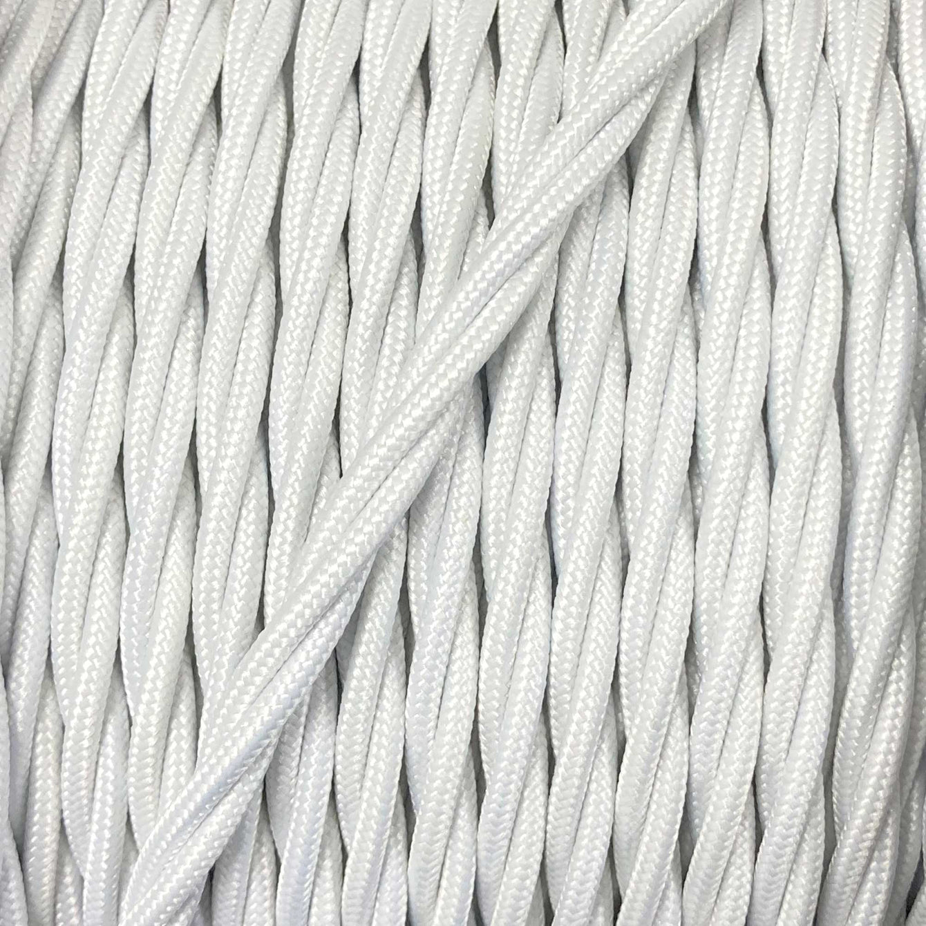 ElekTek Twisted Braided Fabric Lighting Cable Flex for Pendant or Table Lamp Per Linear Metre Colours