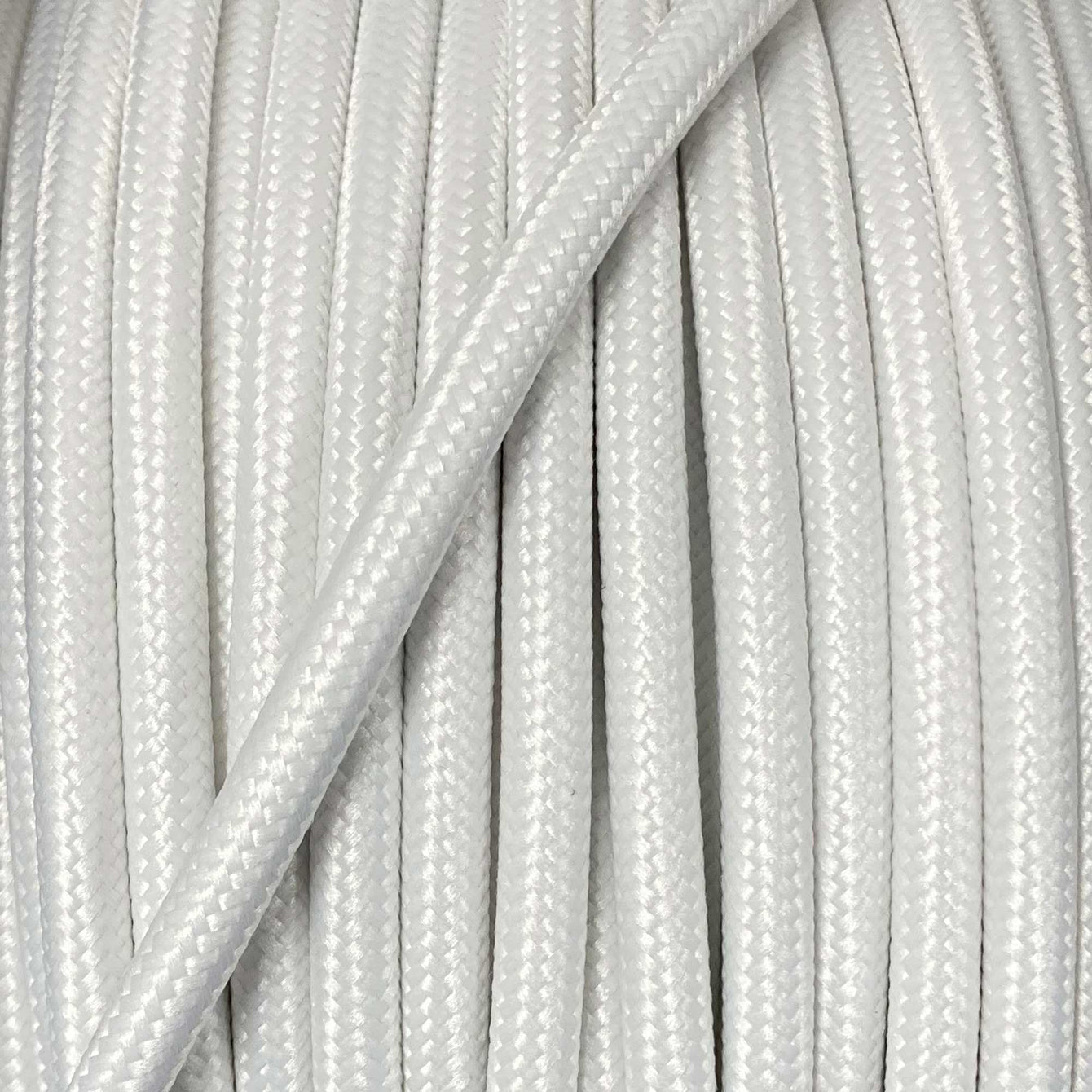 ElekTek Round Braided Fabric Lighting Cable Flex for Pendant or Table Lamp Per Linear Metre Colours