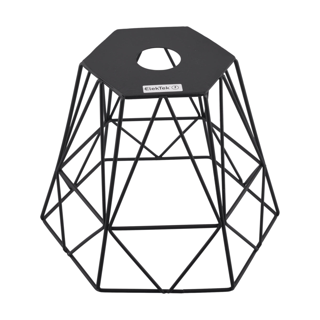 ElekTek Vintage Mora Hexagonal Medium Polyangle Cage Wire Frame Lamp Shade Colours - Buy It Better