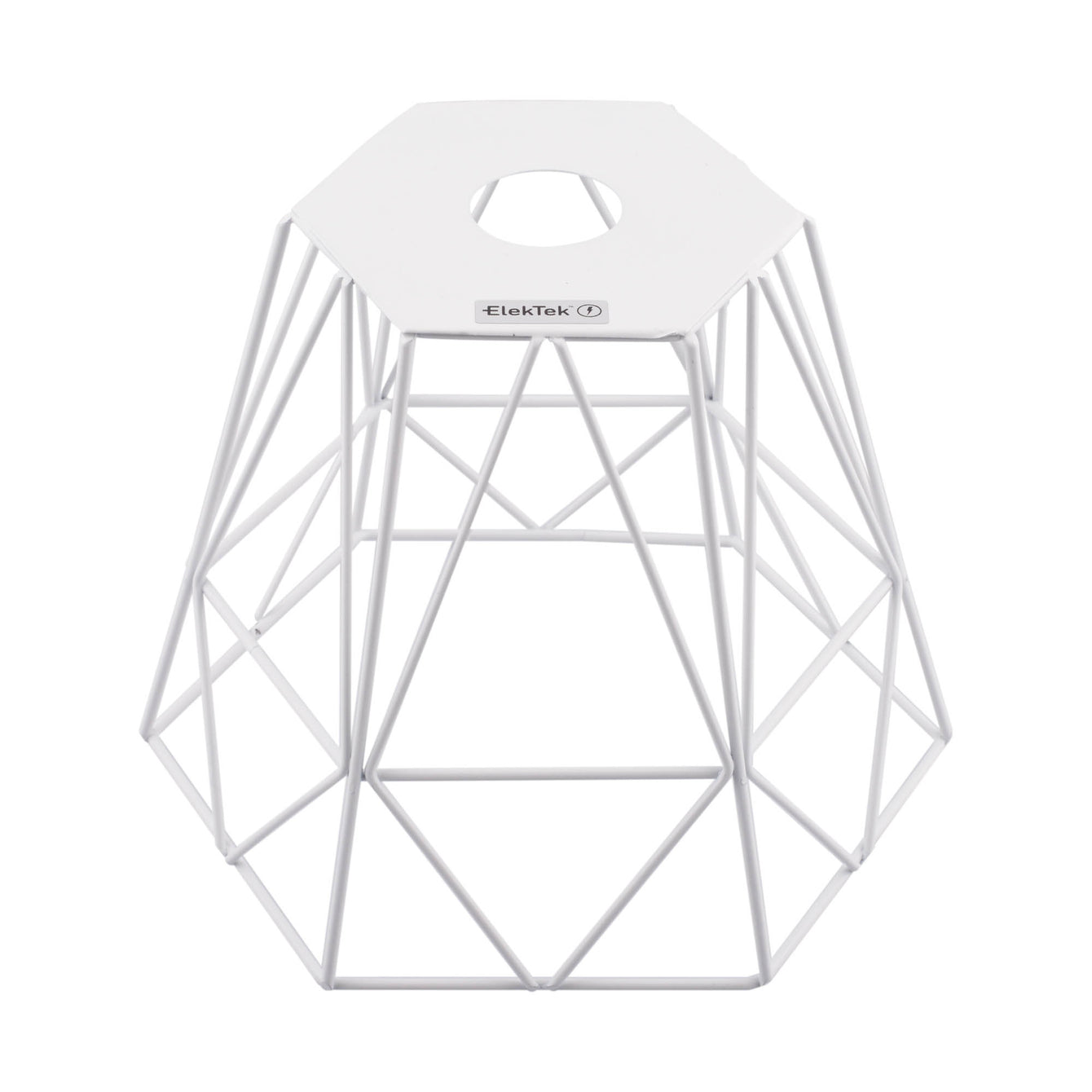 ElekTek Vintage Mora Hexagonal Medium Polyangle Cage Wire Frame Lamp Shade Colours - Buy It Better