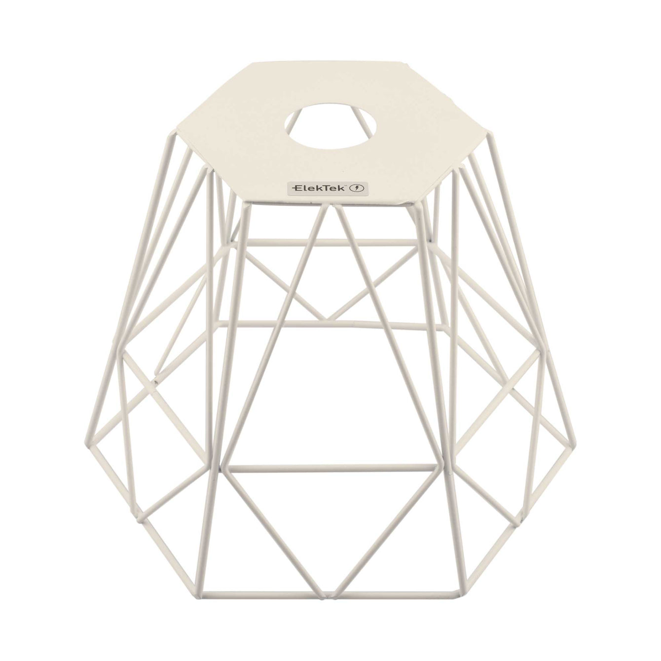 ElekTek Vintage Mora Hexagonal Medium Polyangle Cage Wire Frame Lamp Shade Colours - Buy It Better