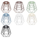 ElekTek Vintage Mora Hexagonal Medium Polyangle Cage Wire Frame Lamp Shade Colours - Buy It Better