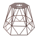 ElekTek Vintage Mora Hexagonal Medium Polyangle Cage Wire Frame Lamp Shade Colours - Buy It Better