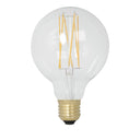 Calex LED Full Glass Long Filament Globe Lamp Bulb 240V 4W 350lm E27 GLB80, Clear 2300K Dimmable 425450 - Buy It Better