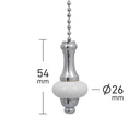 ElekTek Light Pull Chain Ceramic Disc With 80cm Matching Chain - Buy It Better