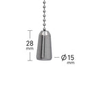 ElekTek Light Pull Chain Chrome Pendant With 80cm Matching Chain - Buy It Better