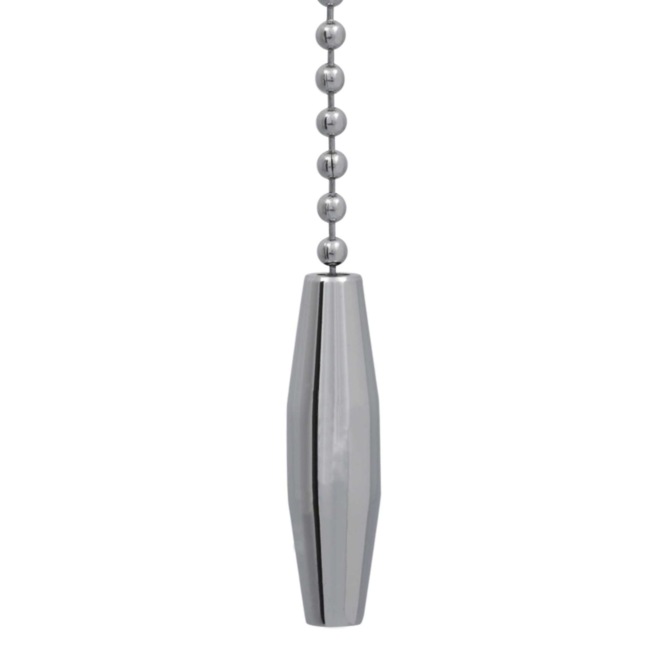 ElekTek Light Pull Chain Double Taper With 80cm Matching Chain - Buy It Better Brushed Steel