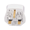 ElekTek 13A Plug Top with 3A Fuse Fitted Colours - Buy It Better