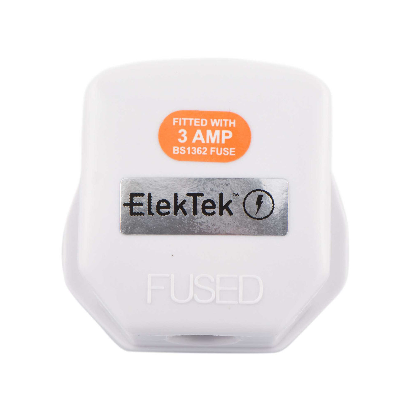 ElekTek 13A Plug Top with 3A Fuse Fitted Colours - Buy It Better Black