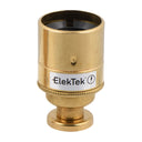 ElekTek ES Edison Screw E27 Lamp Holder Plain Skirt With Back Plate Cover and Screws Brass - Buy It Better