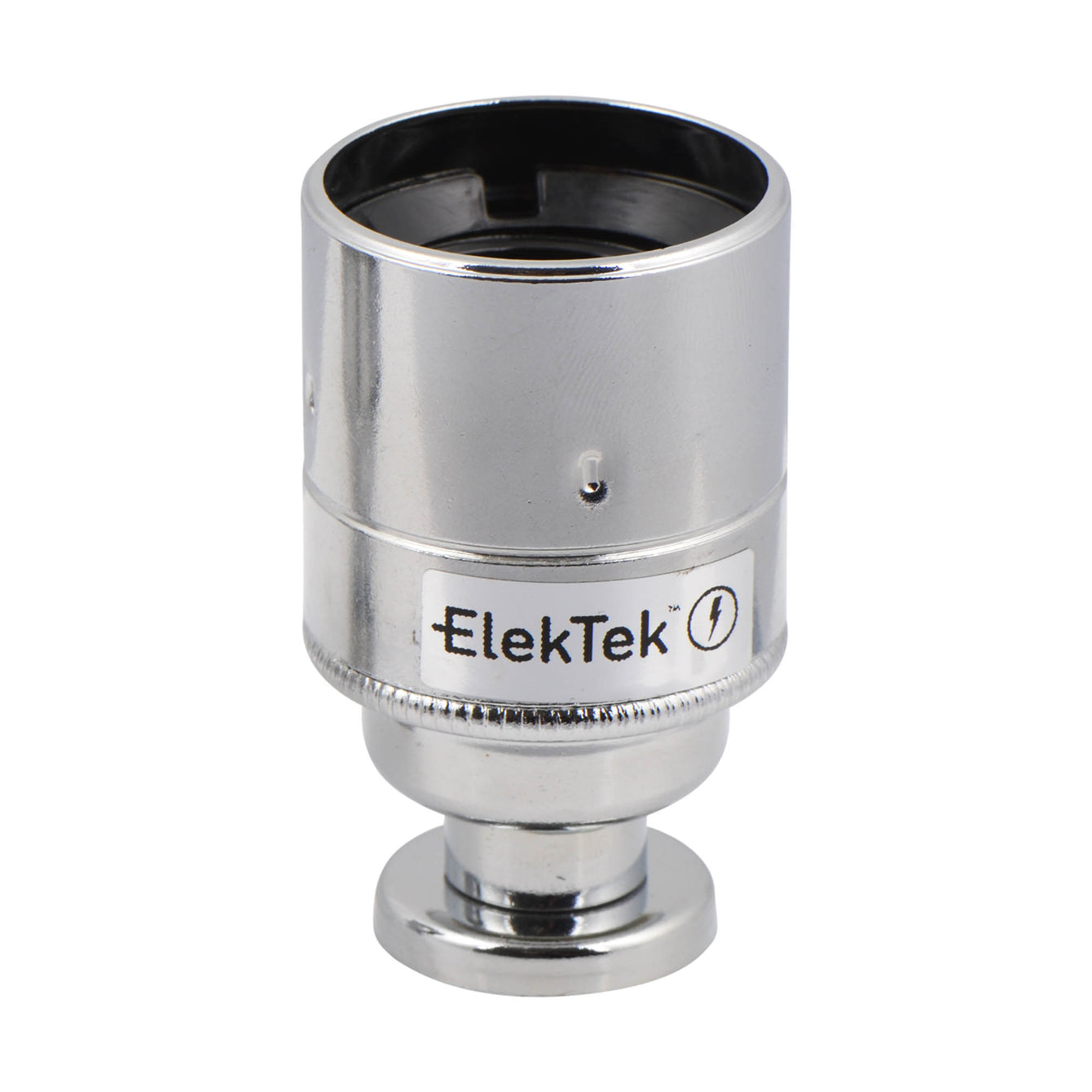 ElekTek ES Edison Screw E27 Lamp Holder Plain Skirt With Back Plate Cover and Screws Brass - Buy It Better