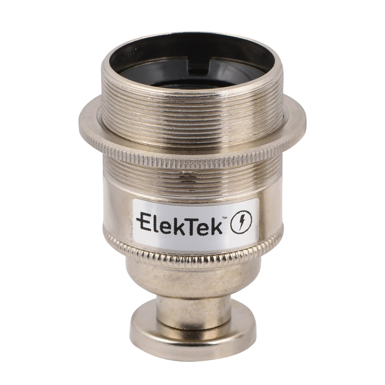 ElekTek ES Edison Screw E27 Lamp Holder Shade Ring With Back Plate Cover and Screws Brass and Matched Cover - Buy It Better