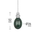 ElekTek Light Pull Chain Marble Egg Drop Chrome With 80cm Matching Chain - Buy It Better