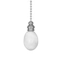 ElekTek Light Pull Chain Marble Egg Drop Chrome With 80cm Matching Chain