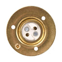 ElekTek Lamp Holder Fixed 52mm Dia Batten Bayonet Cap BC B22 With Shade Ring 3 Fixing Holes - Buy It Better