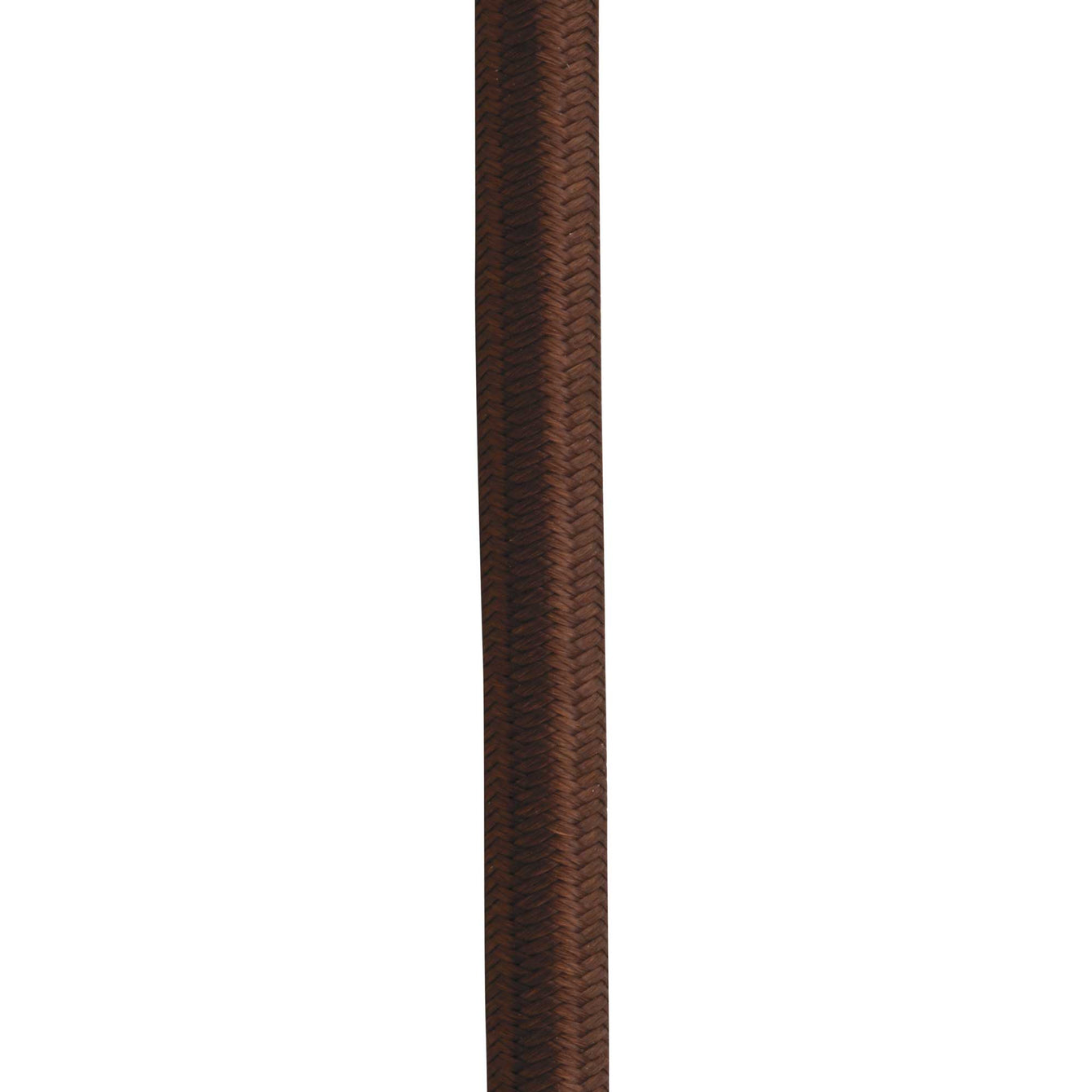 ElekTek Round Braided Fabric Lighting Cable Flex for Pendant or Table Lamp Per Linear Metre Colours Nickel Effect