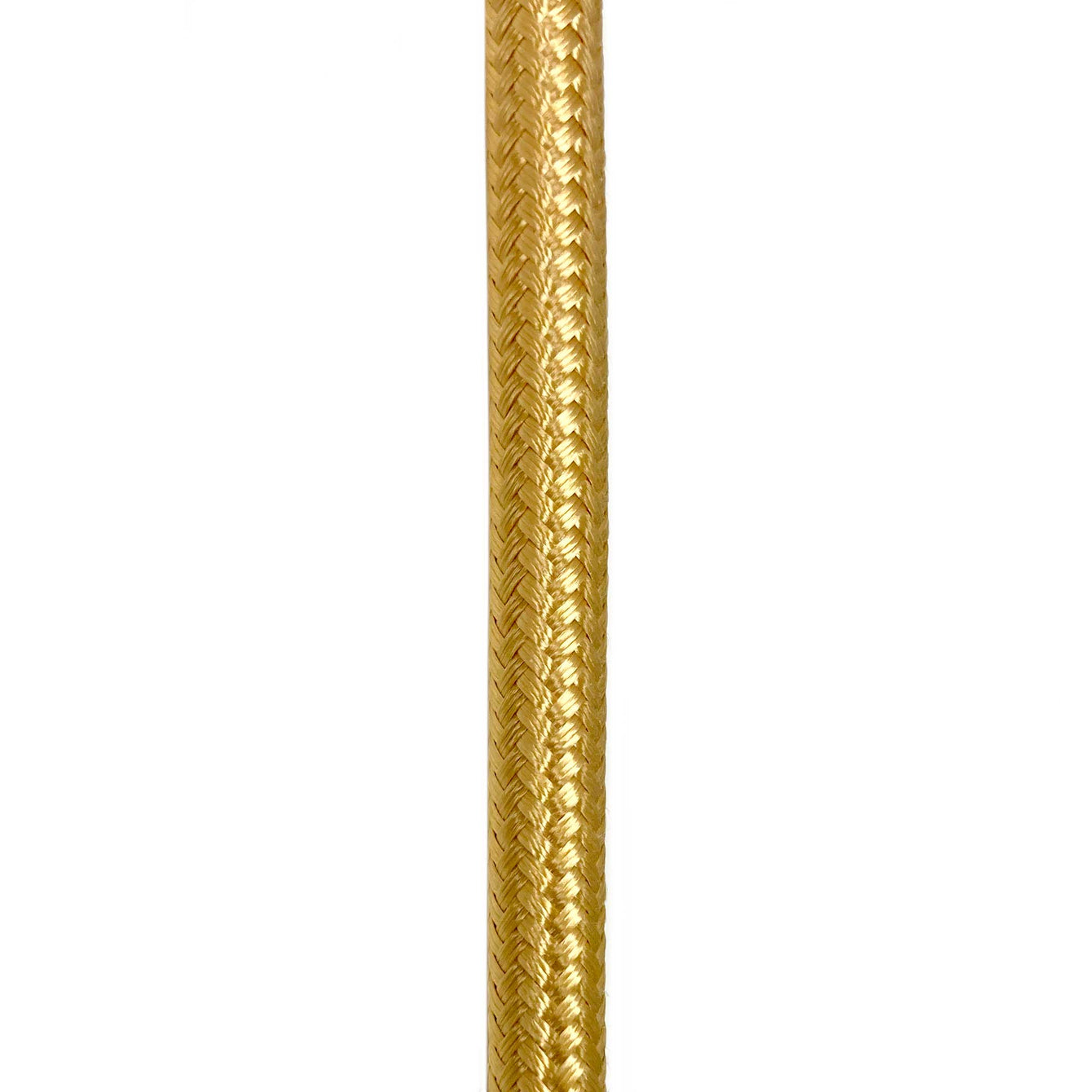ElekTek Round Braided Fabric Lighting Cable Flex for Pendant or Table Lamp Per Linear Metre Colours Brown (Antique Brass/Fusion Bronze)