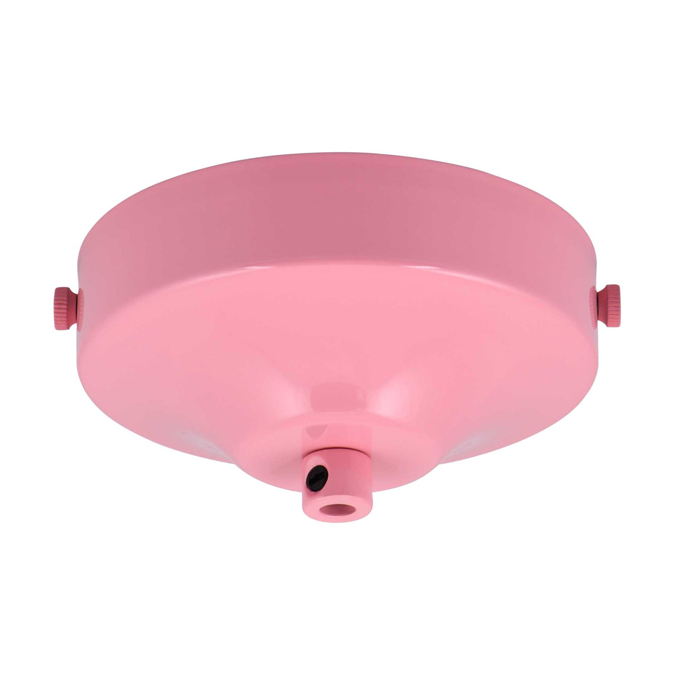 ElekTek 100mm Diameter Convex Ceiling Rose with Strap Bracket and Cord Grip Metallic Finishes Powder Coated Colours - Buy It Better