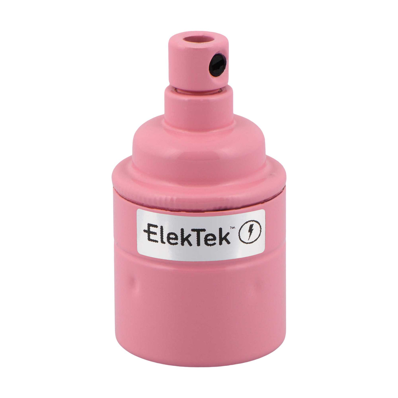 ElekTek ES Edison Screw E27 Lamp Bulb Holder With Cord Grip  Plain Skirt Powder Coated Colours Solid Brass - Buy It Better Antique White