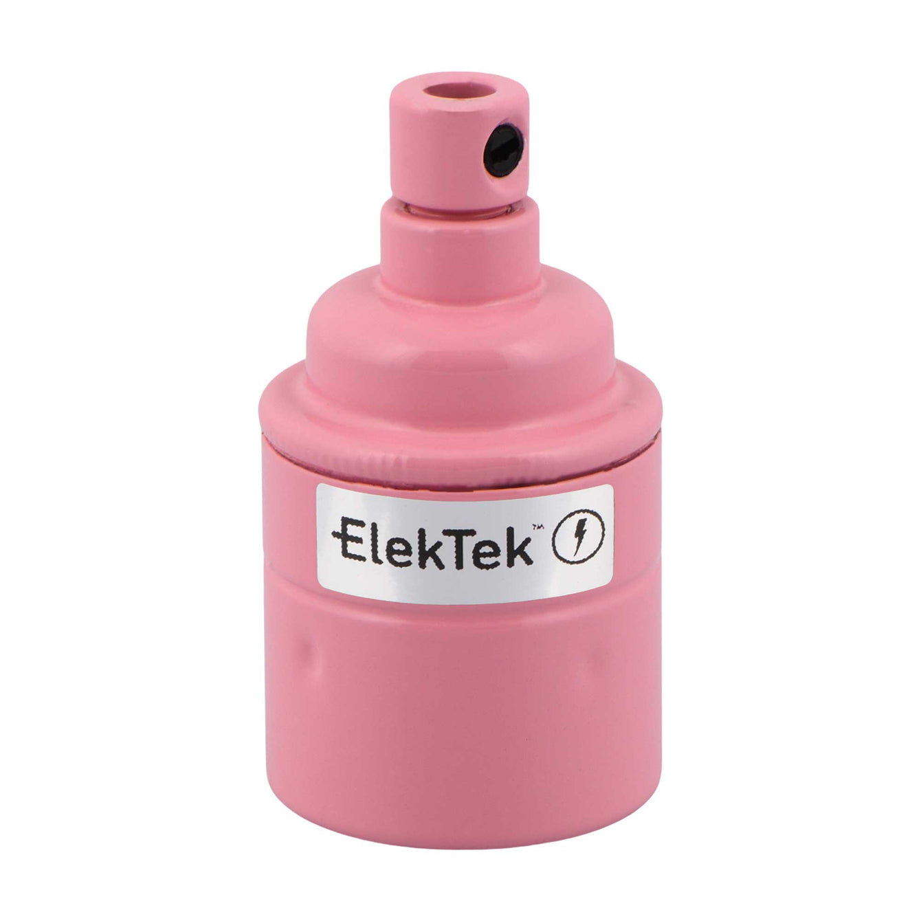 ElekTek ES Edison Screw E27 Lamp Bulb Holder With Cord Grip Plain Skirt Powder Coated Colours Solid Brass - Buy It Better Antique White