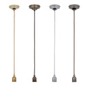 ElekTek Premium Pendant Light Kit DIY 100mm Convex Ceiling Rose, Round Flex and Lamp Holder E27 Shade Ring Cord Grip - Buy It Better