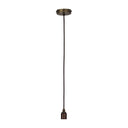 ElekTek Premium Pendant Light Kit DIY 100mm Flat Top Ceiling Rose, Round Flex and Lamp Holder E27 Plain Cord Grip - Buy It Better