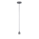 ElekTek Premium Pendant Light Kit DIY 100mm Flat Top Ceiling Rose, Round Flex and Lamp Holder E27 Plain Cord Grip - Buy It Better