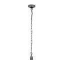 ElekTek Premium Pendant Light Kit DIY 100mm Convex Ceiling Rose, Chain, Twisted Flex and Lamp Holder E27 Shade Ring Hook - Buy It Better