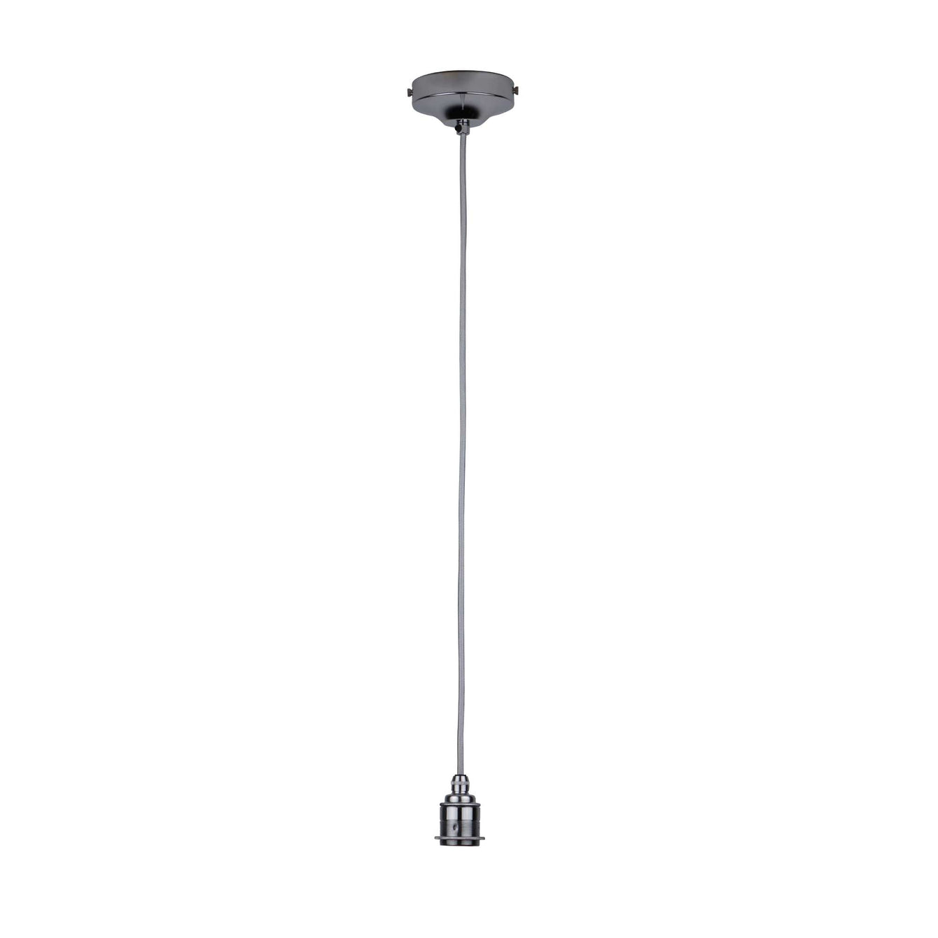 ElekTek Premium Pendant Light Kit DIY 100mm Convex Ceiling Rose, Round Flex and Lamp Holder E27 Shade Ring Cord Grip - Buy It Better