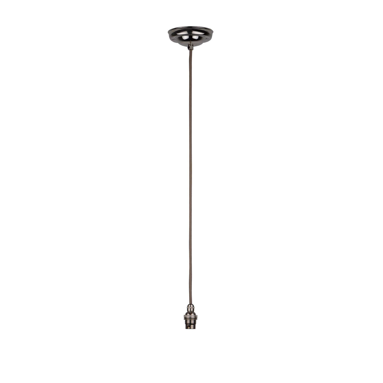 ElekTek Premium Pendant Light Kit DIY 108mm Ceiling Rose Round Flex and Lamp Holder B22 Cord Grip - Buy It Better