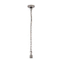 ElekTek Premium Pendant Light Kit DIY 100mm Convex Ceiling Rose, Chain, Twisted Flex and Lamp Holder E27 Shade Ring Hook - Buy It Better