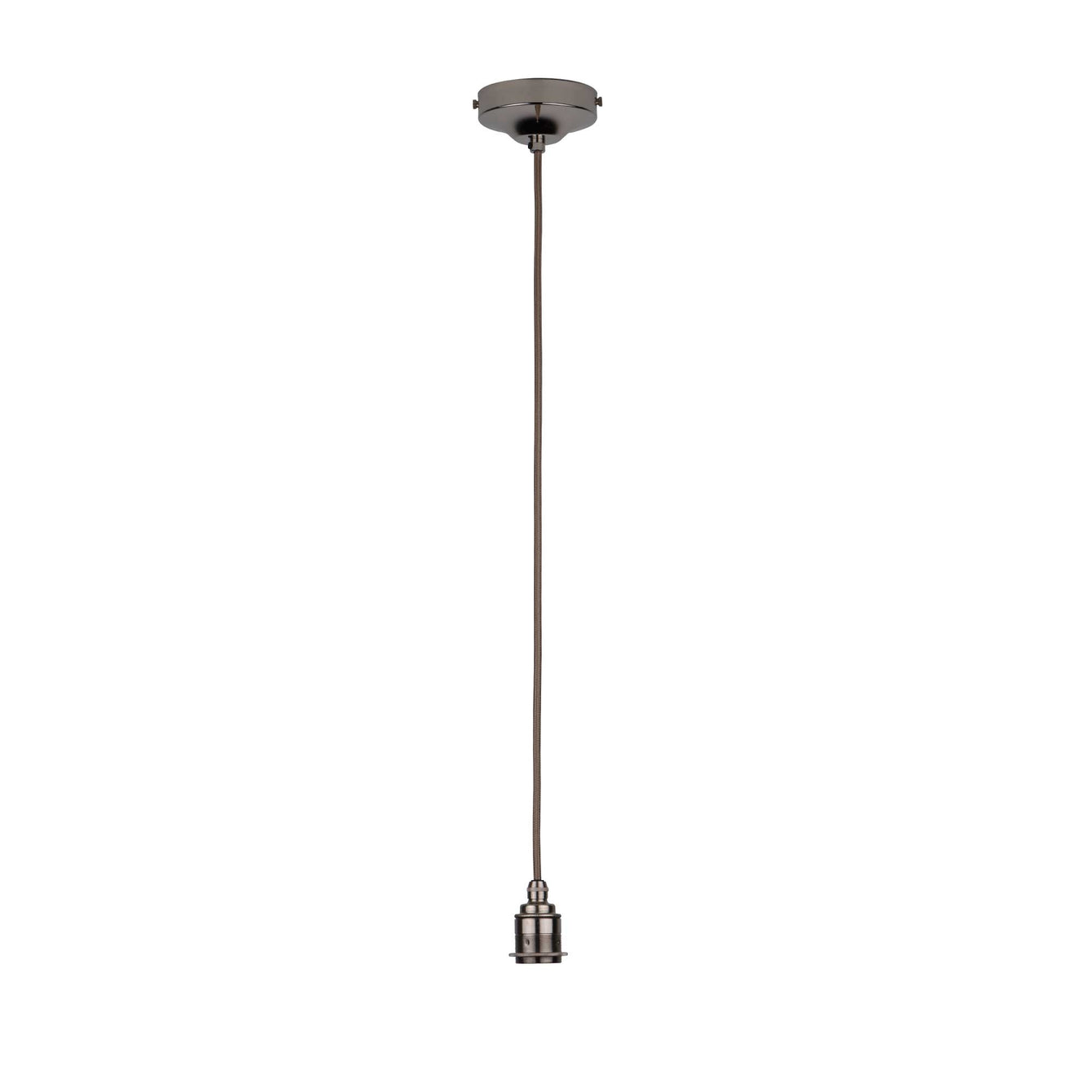 ElekTek Premium Pendant Light Kit DIY 100mm Convex Ceiling Rose, Round Flex and Lamp Holder E27 Shade Ring Cord Grip - Buy It Better