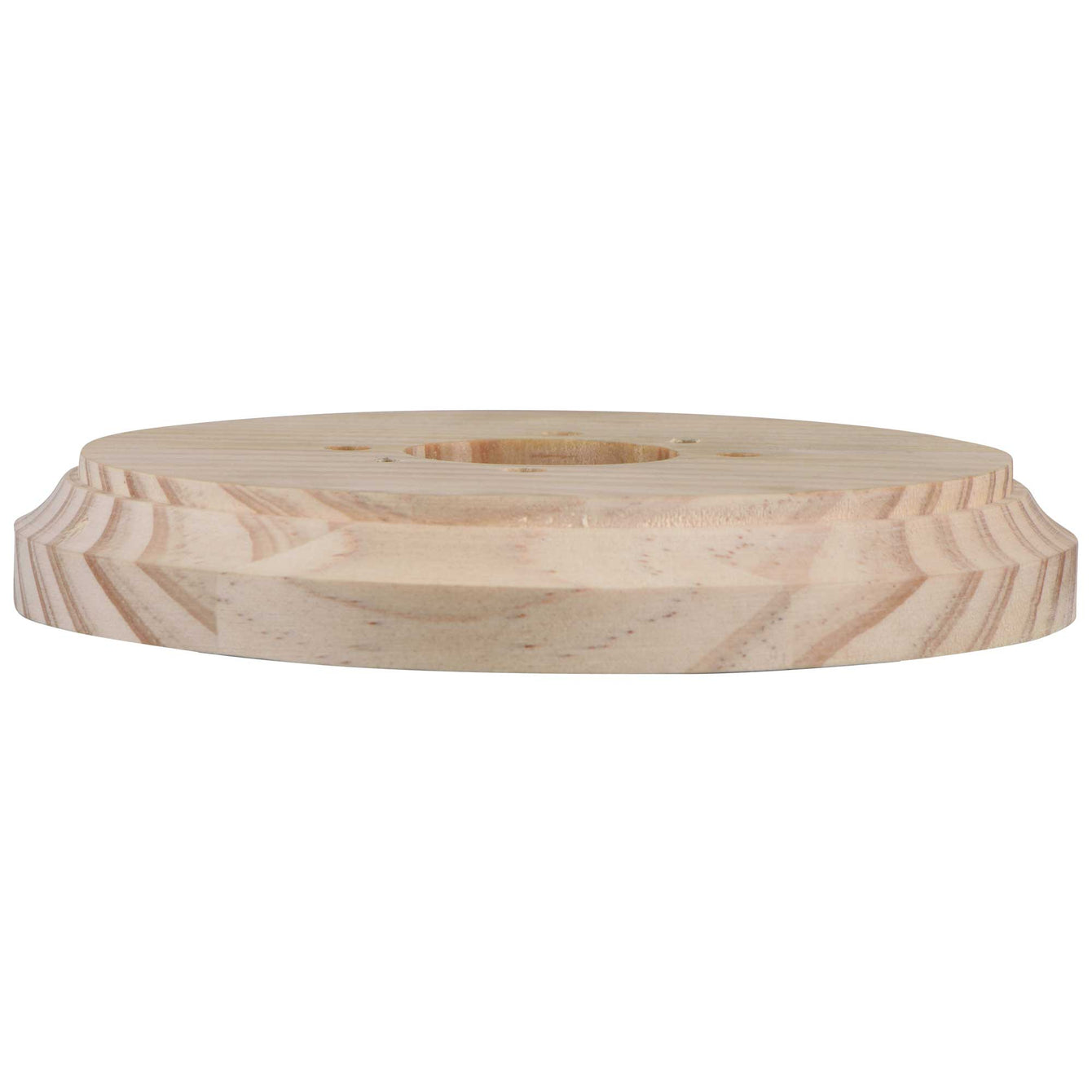 ElekTek Ceiling Wall Plinth Rose Pattress Natural Pine for Decorative Mounting of Lighting - Buy It Better