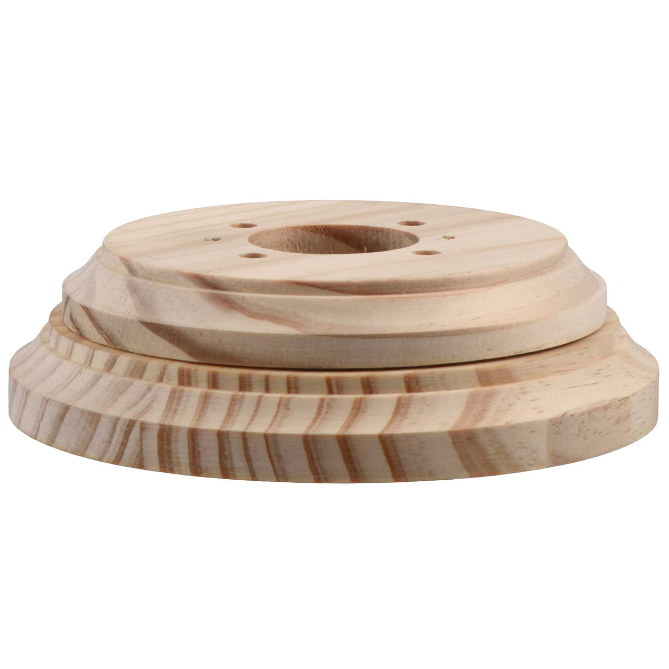 ElekTek Ceiling Wall Plinth Rose Pattress Natural Pine for Decorative Mounting of Lighting - Buy It Better