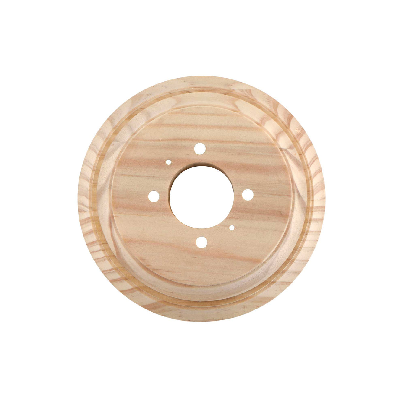 ElekTek Ceiling Wall Plinth Rose Pattress Natural Pine for Decorative Mounting of Lighting - Buy It Better