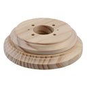 ElekTek Ceiling Wall Plinth Rose Pattress Natural Pine for Decorative Mounting of Lighting - Buy It Better
