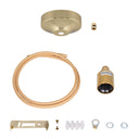 ElekTek Premium Pendant Light Kit DIY 100mm Convex Ceiling Rose, Round Flex and Lamp Holder E27 Plain Cord Grip - Buy It Better