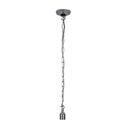 ElekTek Premium Pendant Light Kit DIY 100mm Convex Ceiling Rose, Chain, Twisted Flex and Lamp Holder E27 Plain Hook - Buy It Better