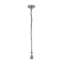 ElekTek Premium Pendant Light Kit DIY 100mm Flat Top Ceiling Rose, Chain, Twisted Flex and Lamp Holder E27 Shade Ring Hook - Buy It Better