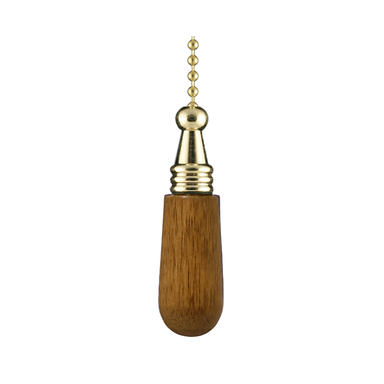 ElekTek Light Pull Chain Wooden Drop With 80cm Matching Chain - Buy It Better