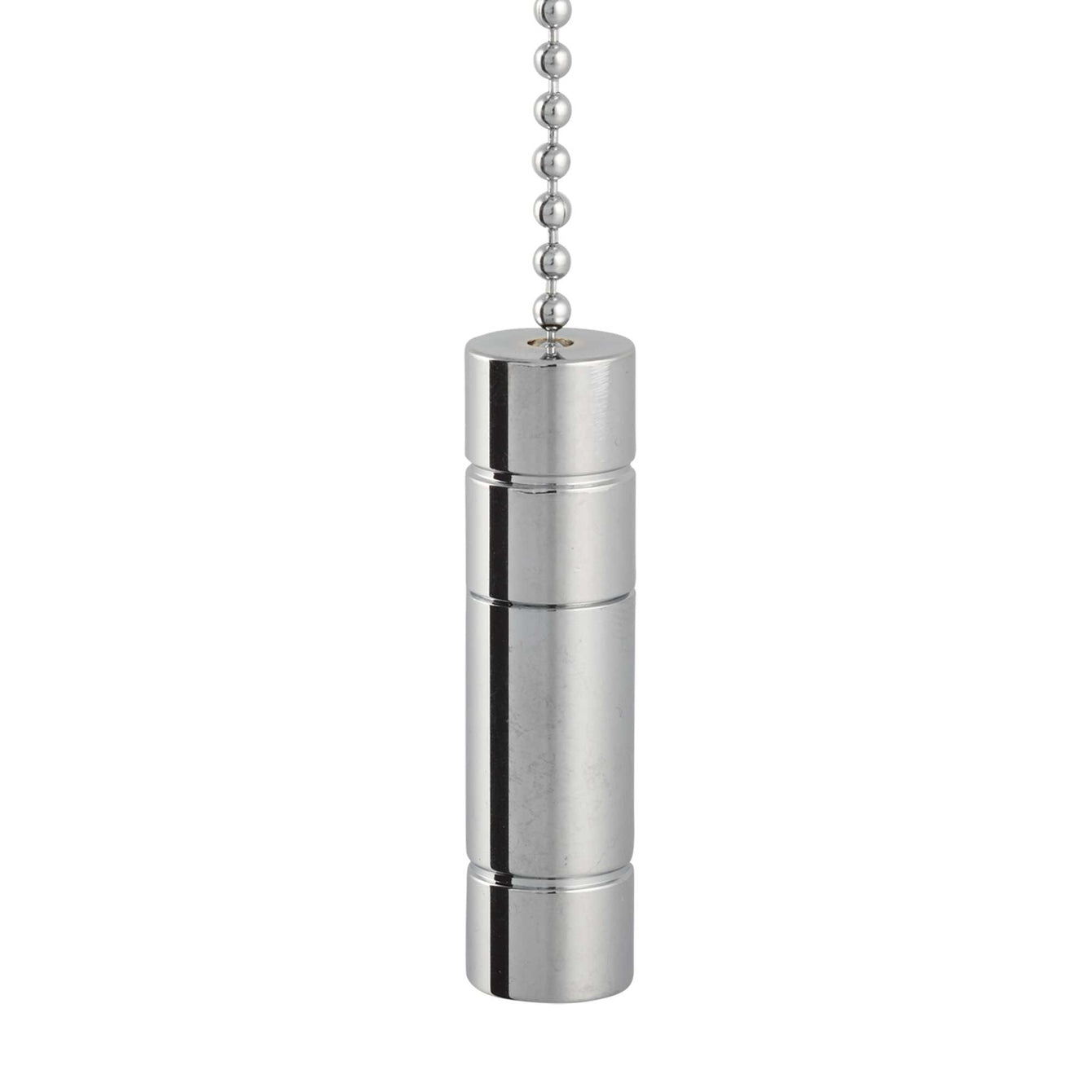 ElekTek Light Pull Chain Chrome Pendant With 80cm Matching Chain - Buy It Better Small Cylinder