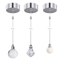 ElekTek Premium Chrome Bathroom Light Pull Switch Kit and Chain Extended Bundle