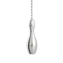 ElekTek Light Pull Chain Chrome Bowling Pin With 80cm Matching Chain - Buy It Better