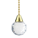 ElekTek Light Pull Chain Acrylic Crystal Facets With 80cm Matching Chain - Buy It Better