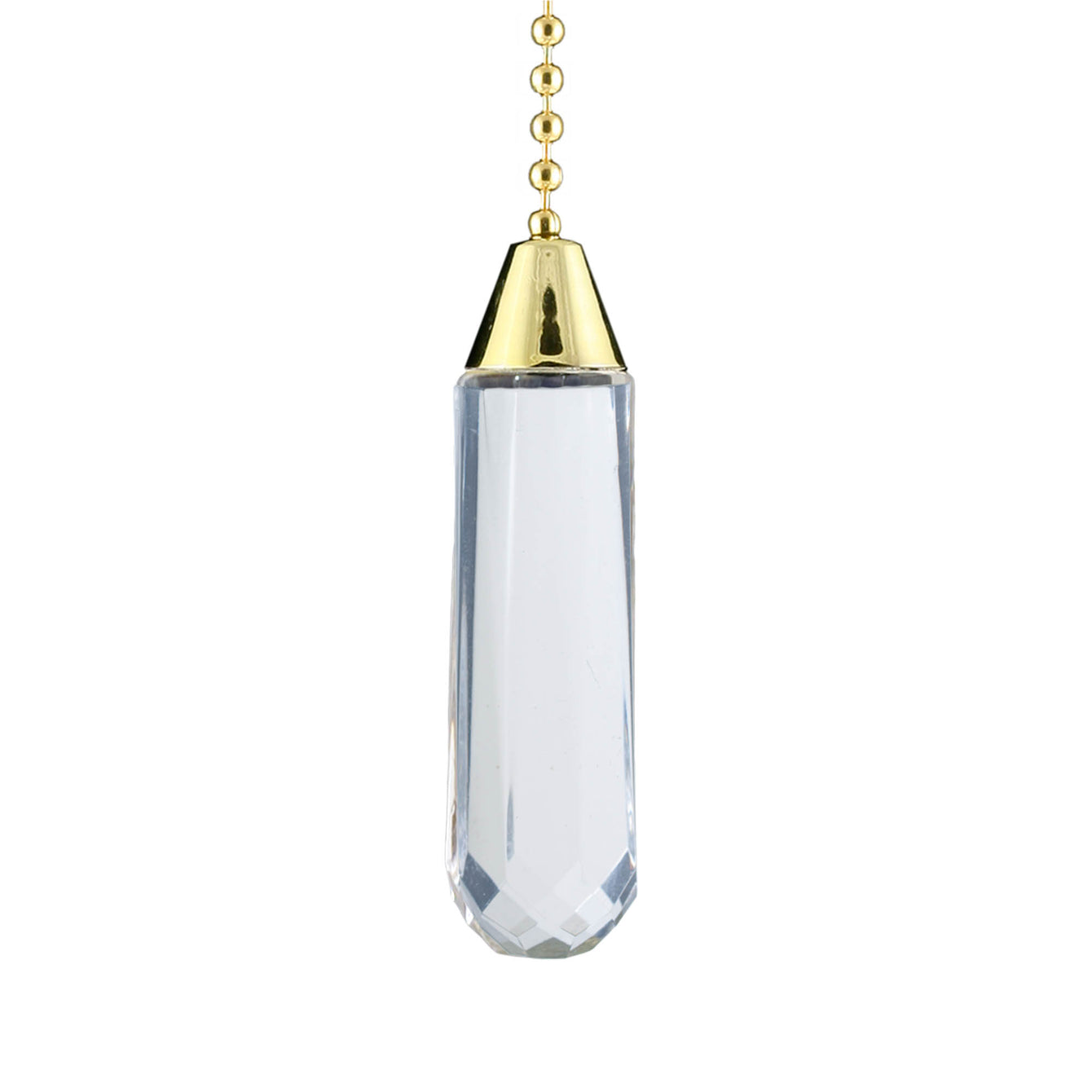ElekTek Light Pull Chain Acrylic Crystal Facets With 80cm Matching Chain - Buy It Better Tear Drop