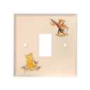 ElekTek Light Switch Conversion Cover Plate Single White Fresh Fruit Eternal Beau Teddy Bear - Buy It Better