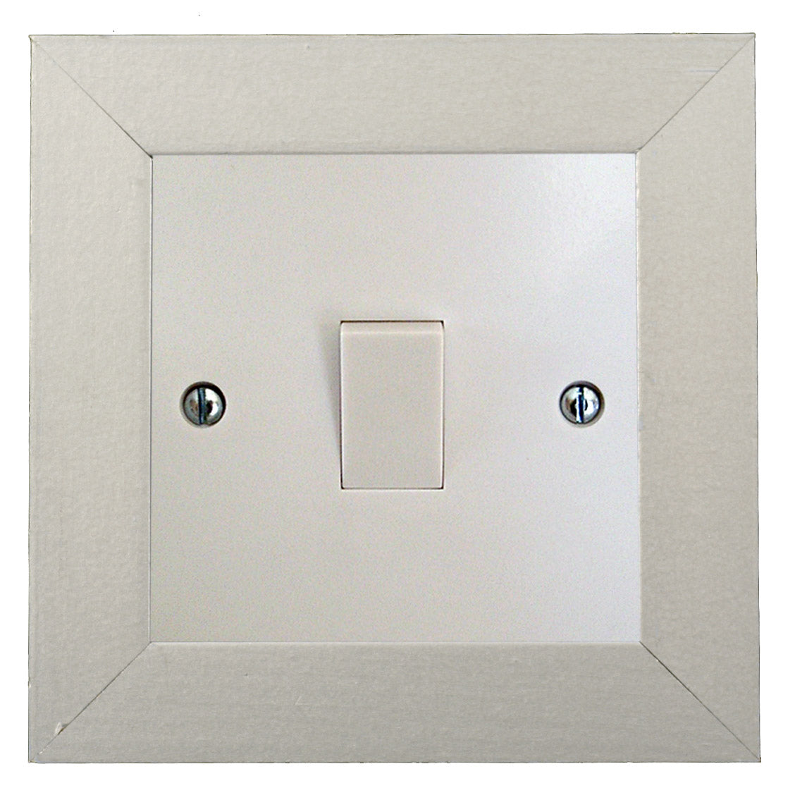 ElekTek Switch Surround Quadrant Frame Cover Finger Plate Primed Ready To Paint - Buy It Better